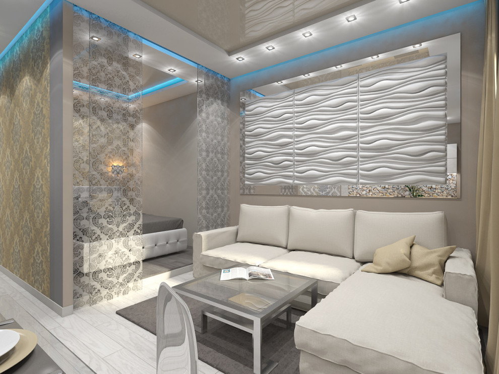 Кухня-студия в ЖК "Серебряный Берег"