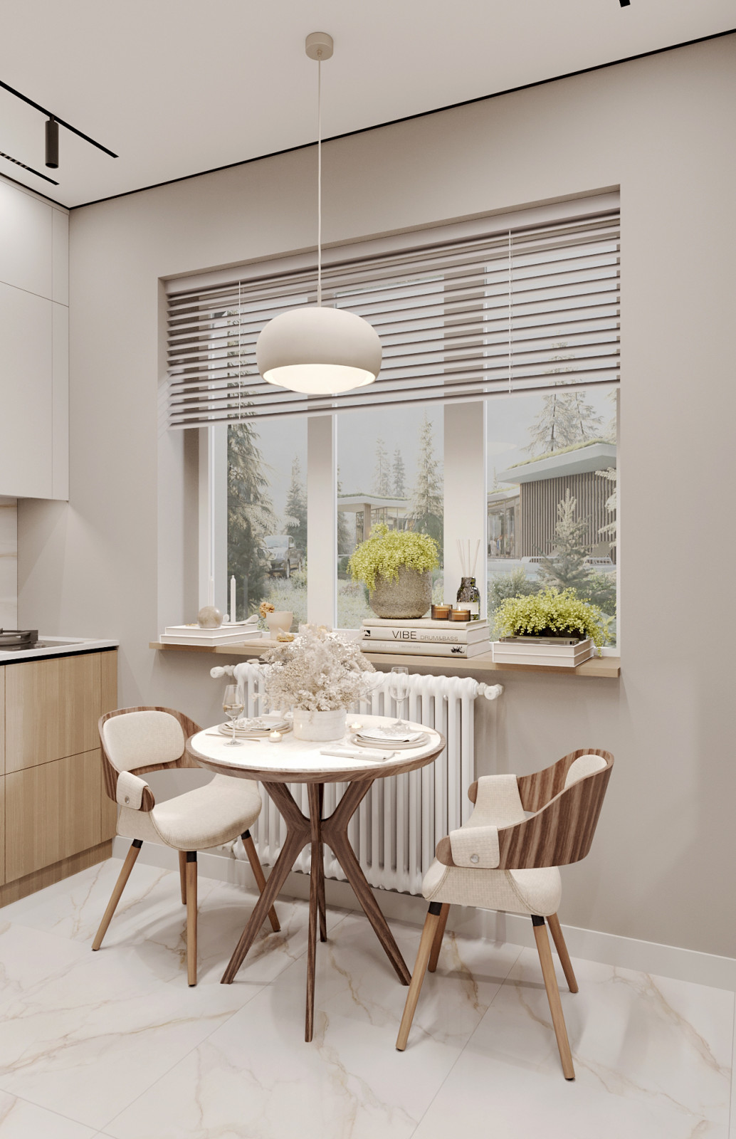 Дизайн ванной комнаты и кухни для молодой семьи