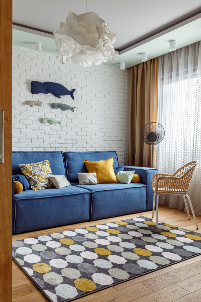 Квартира с фито-стеной и яркими акцентами в Москве