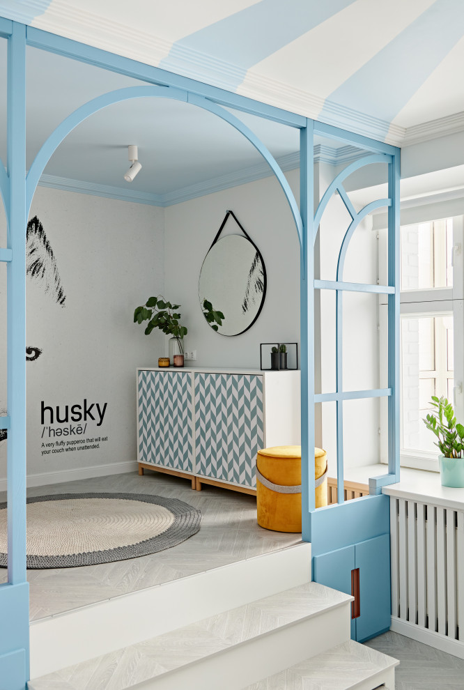 Детская комната с хаски