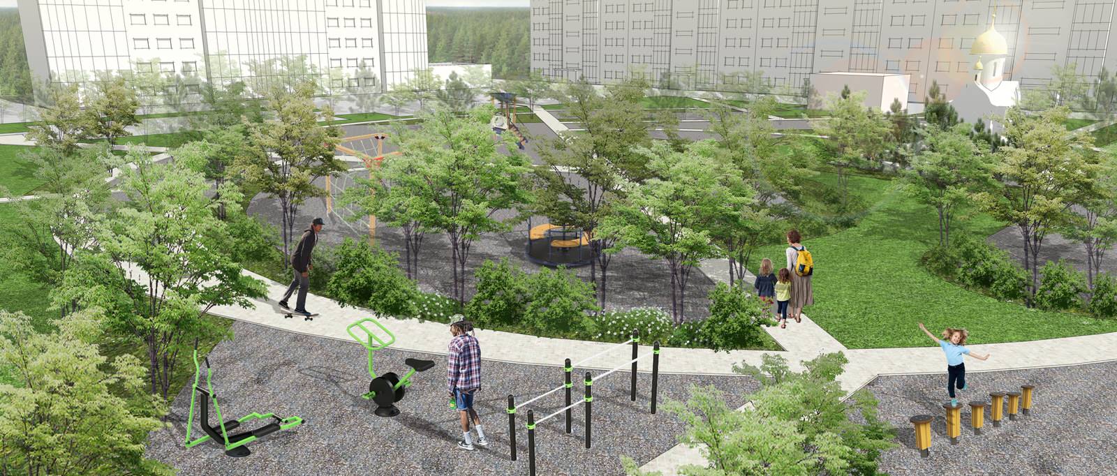 Концепция благоустройства ЖК "Софийский"