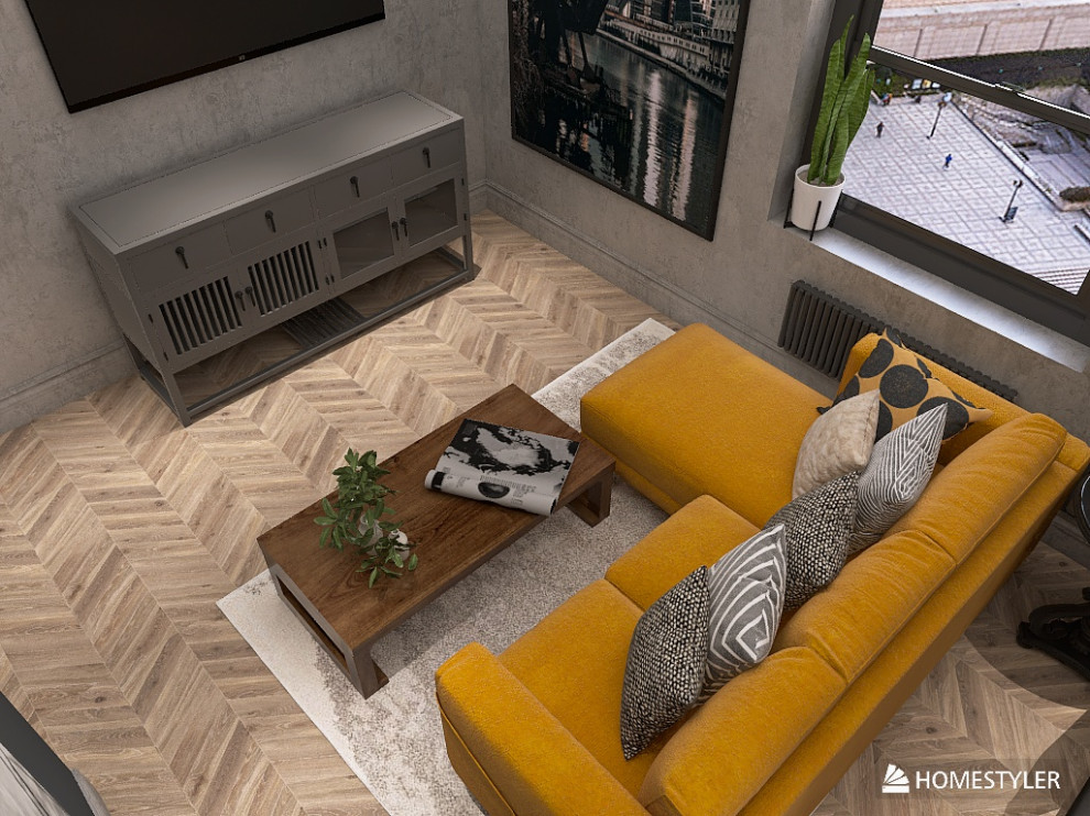 Обложка проекта: Трехкомнатная квартира для молодого человека