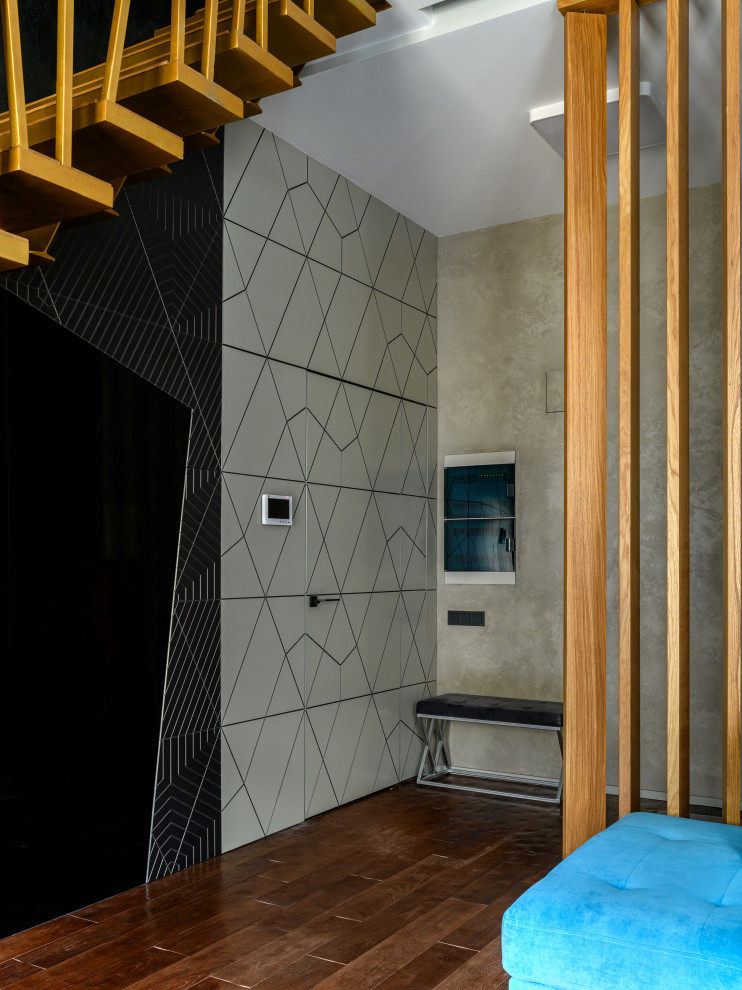 Встроенный телевизор за стекло и дизайнерские панели Leto