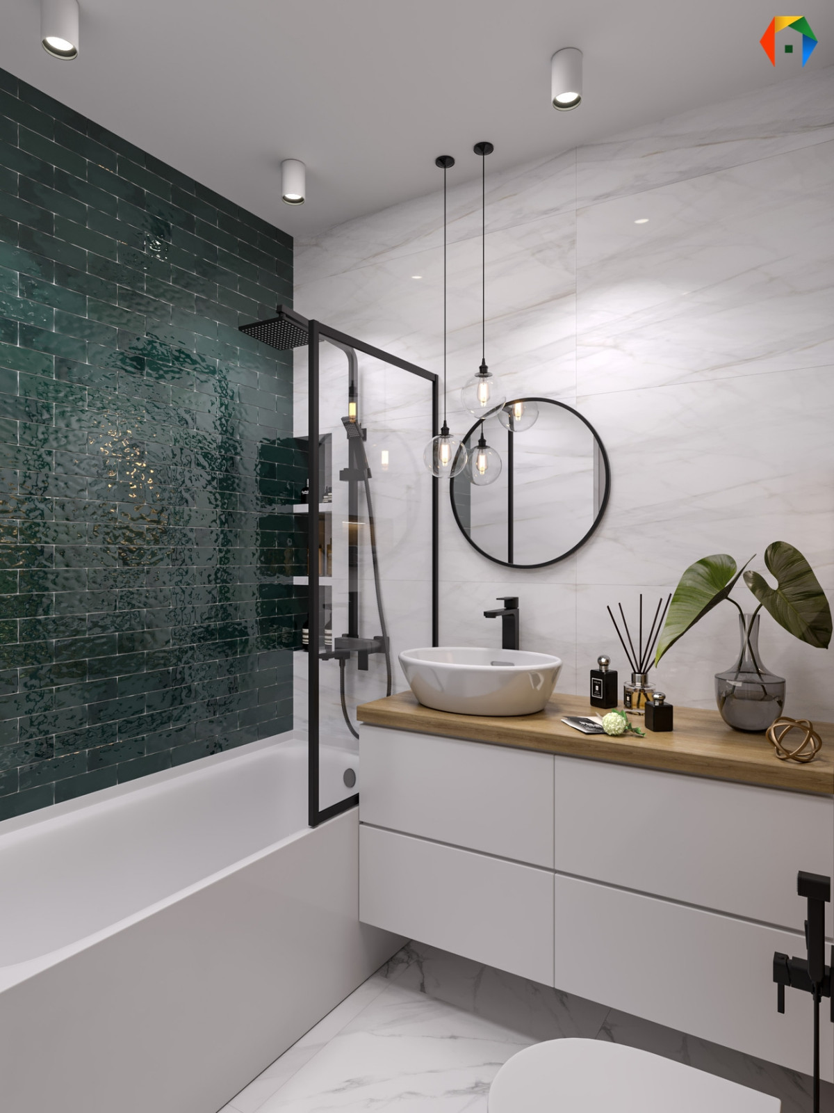 Золотой треугольник. Дизайн проект с преобладающим скандинавским стилем