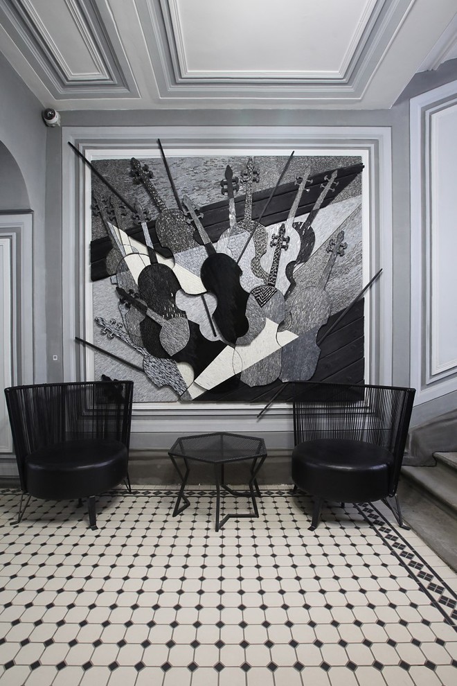 Обложка проекта: Мозаичное барельефное панно «Скрипка»