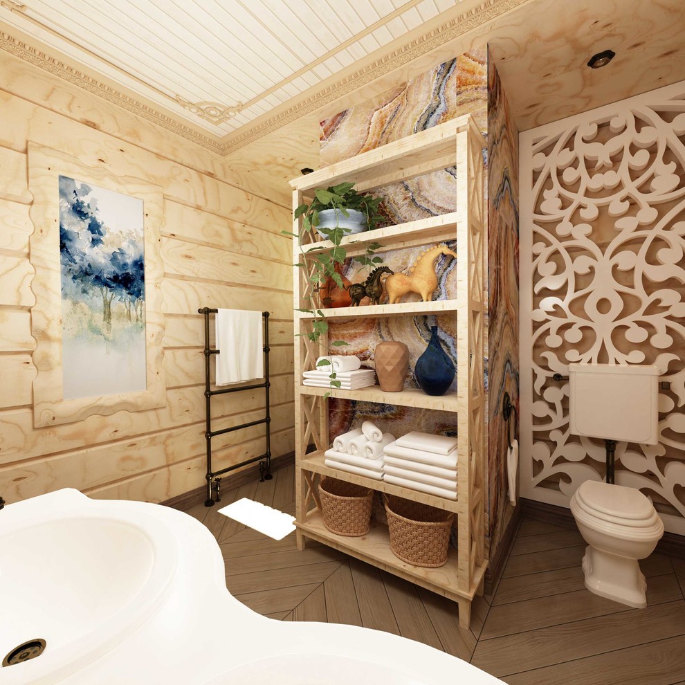 Интерьер загородного дома в стиле русско-европейское кантри