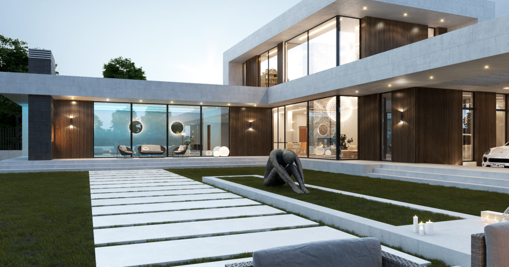 Обложка проекта: Частный жилой дом с бассейном