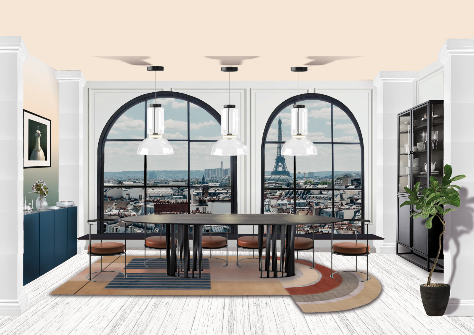 Дизайн-проект интерьера «Утро в Париже»