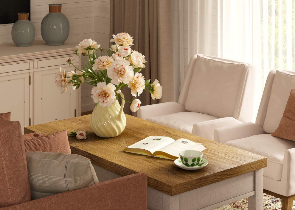 Гостиная в загородном доме