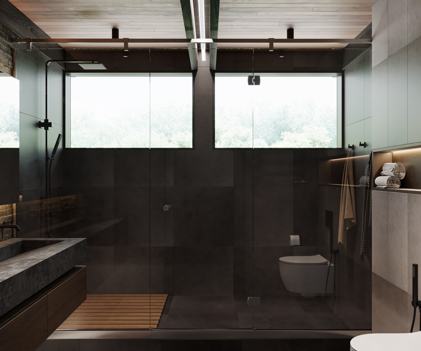 Hunter house | 88 кв. м | Проект загородного дома в современном стиле