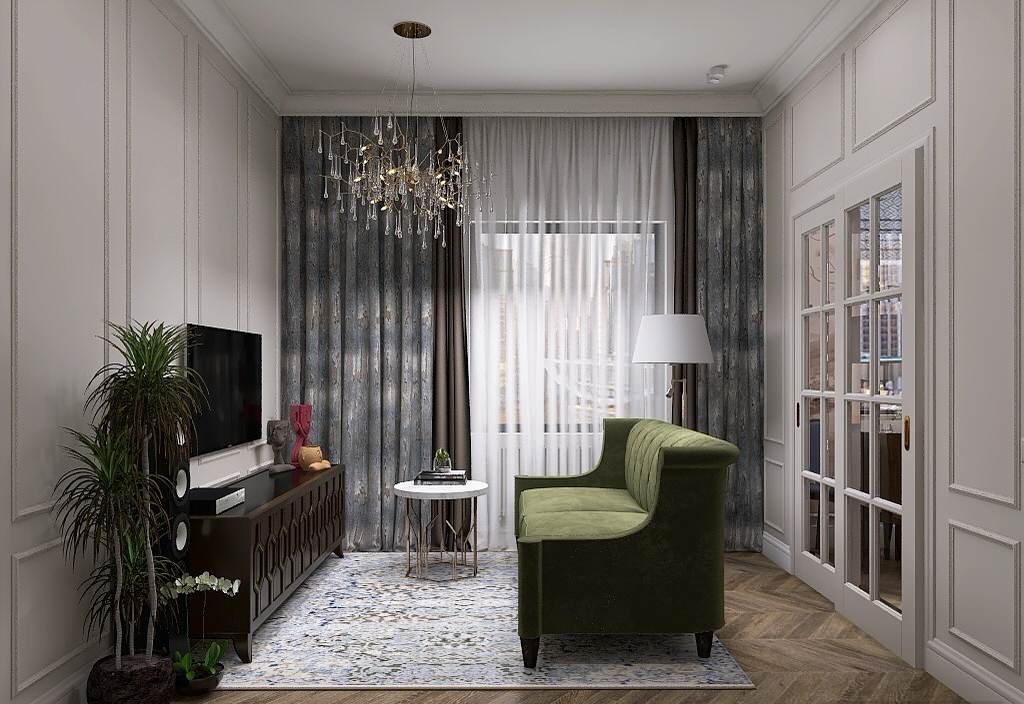 3-х комнатная квартира в неоклассическом стиле