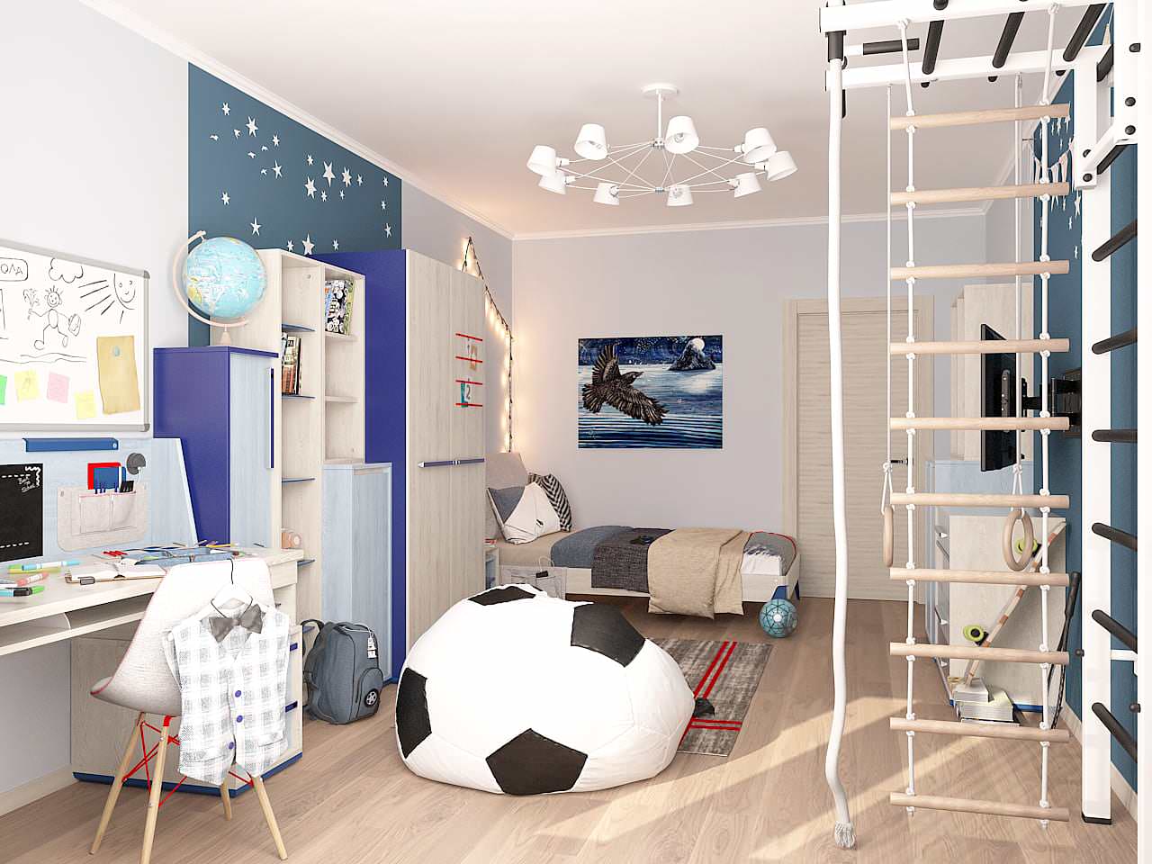 Двухкомнатная. Стены+мебель. Москва