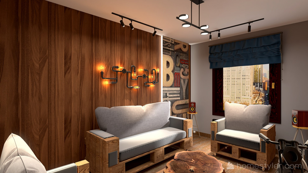 квартира в стиле лофт