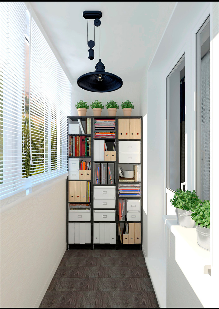 Дизайн балкона 2-комнатной квартиры м.1905 г