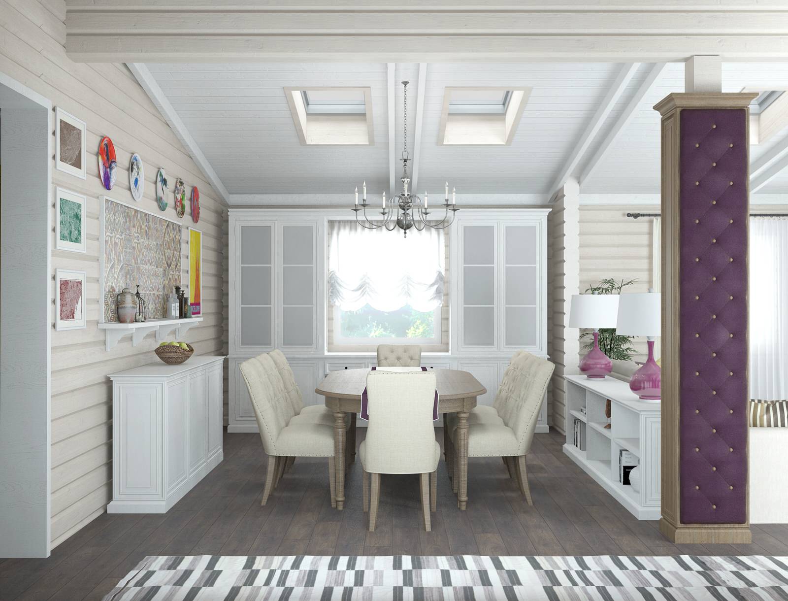 Гостиная в загородном доме