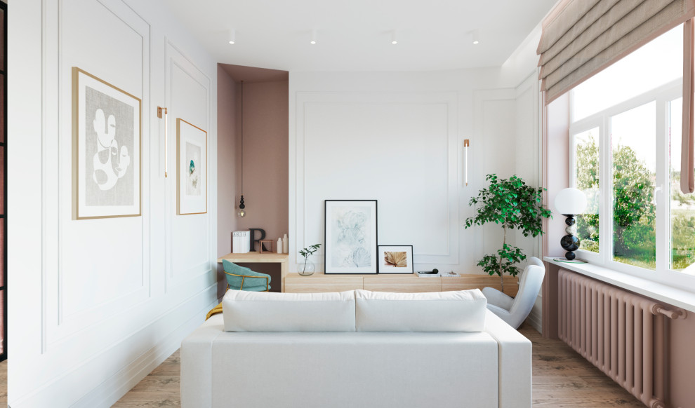 Квартира с потолками 3.4 м для молодой пары