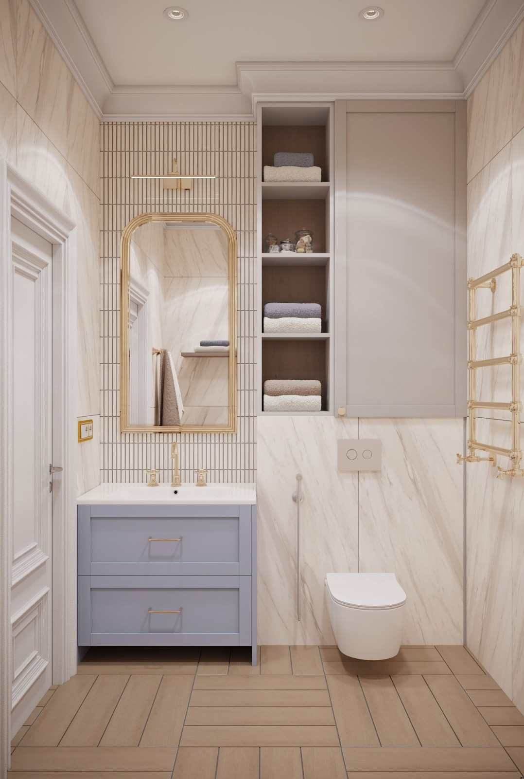 Дизайн проект квартиры с классической атмосферой