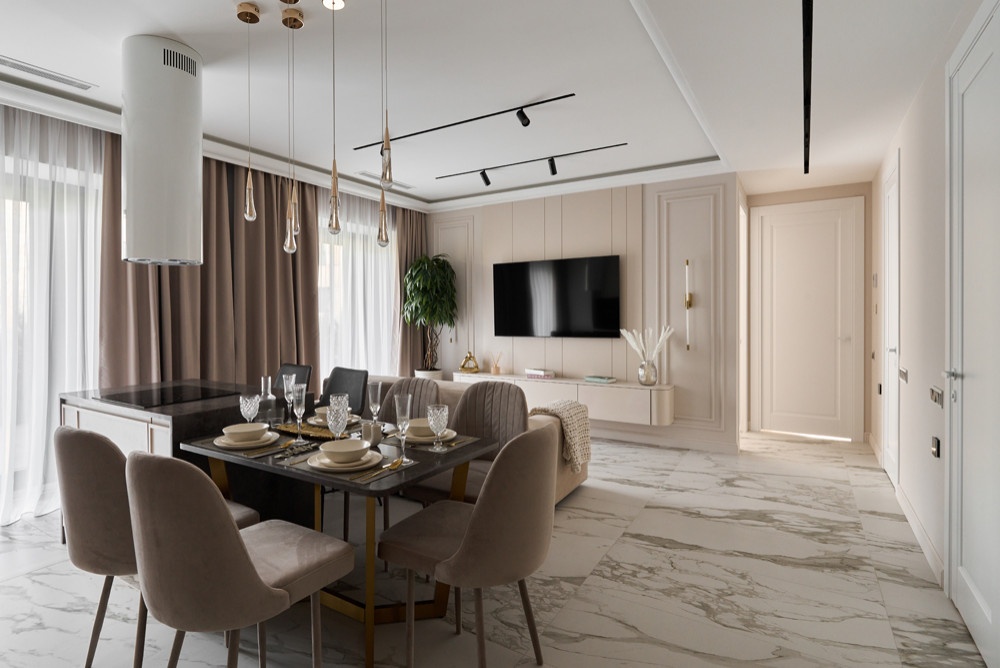 Евро 4-комнатная квартира 130 кв/м с террасой в ЖК «D1»