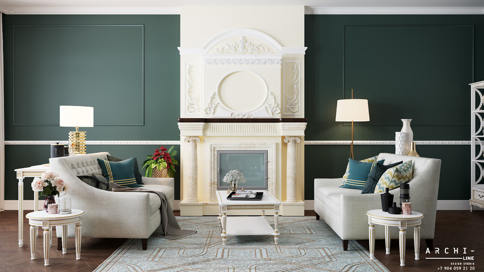 Обложка проекта: Гостиная в стиле современной классики