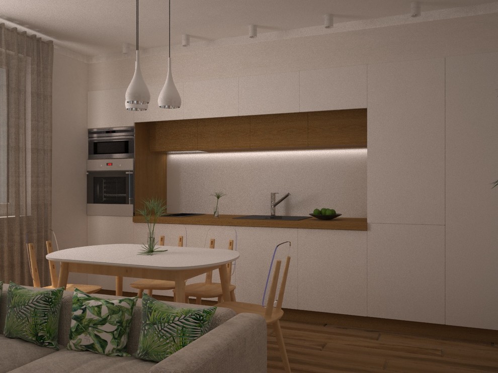 Обложка проекта: Кухня-гостиная в скандинавском стиле