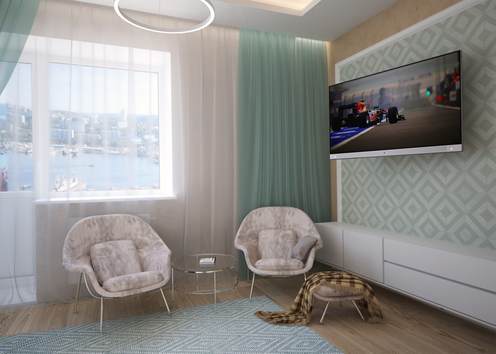 Кухня-гостиная с входной зоной