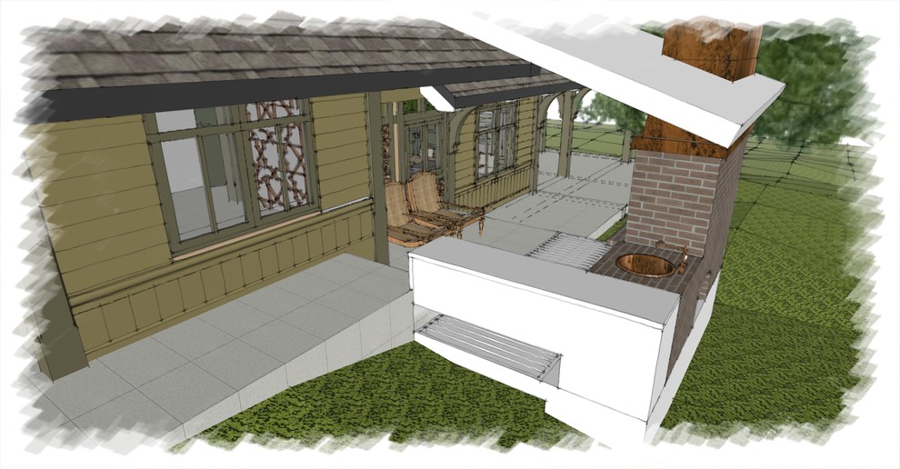 Обложка проекта: Гостевой домик с русской печкой