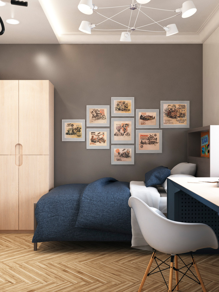 Трехкомнатная квартира в стиле неоклассика, 55 м²