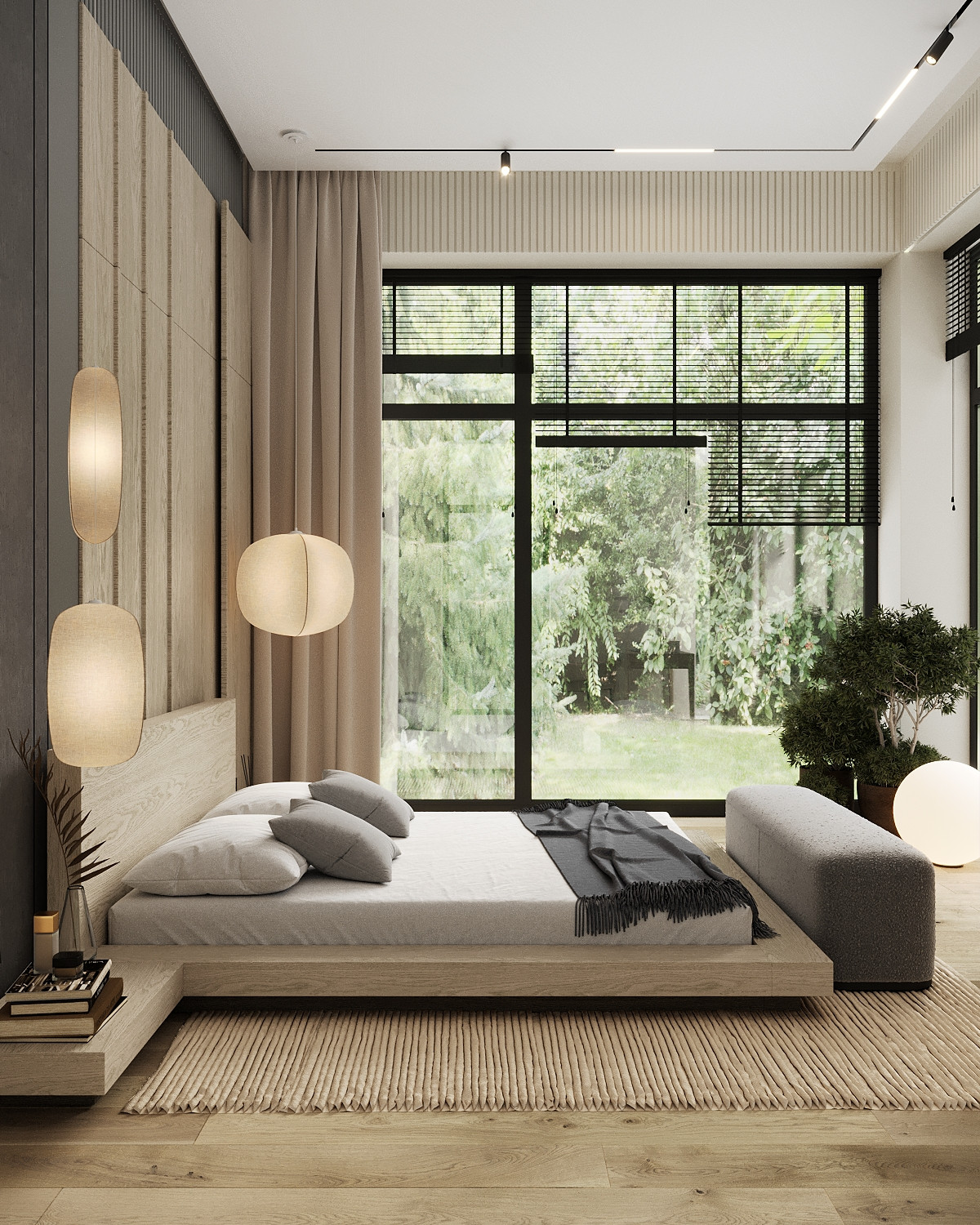 Современный одноэтажный дом площадью в 300 м.кв.