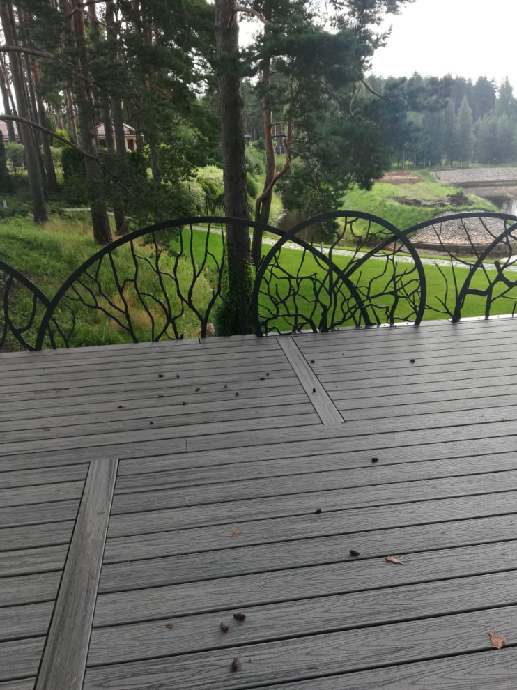 Террасы с дизайнерским решением системы ограждений