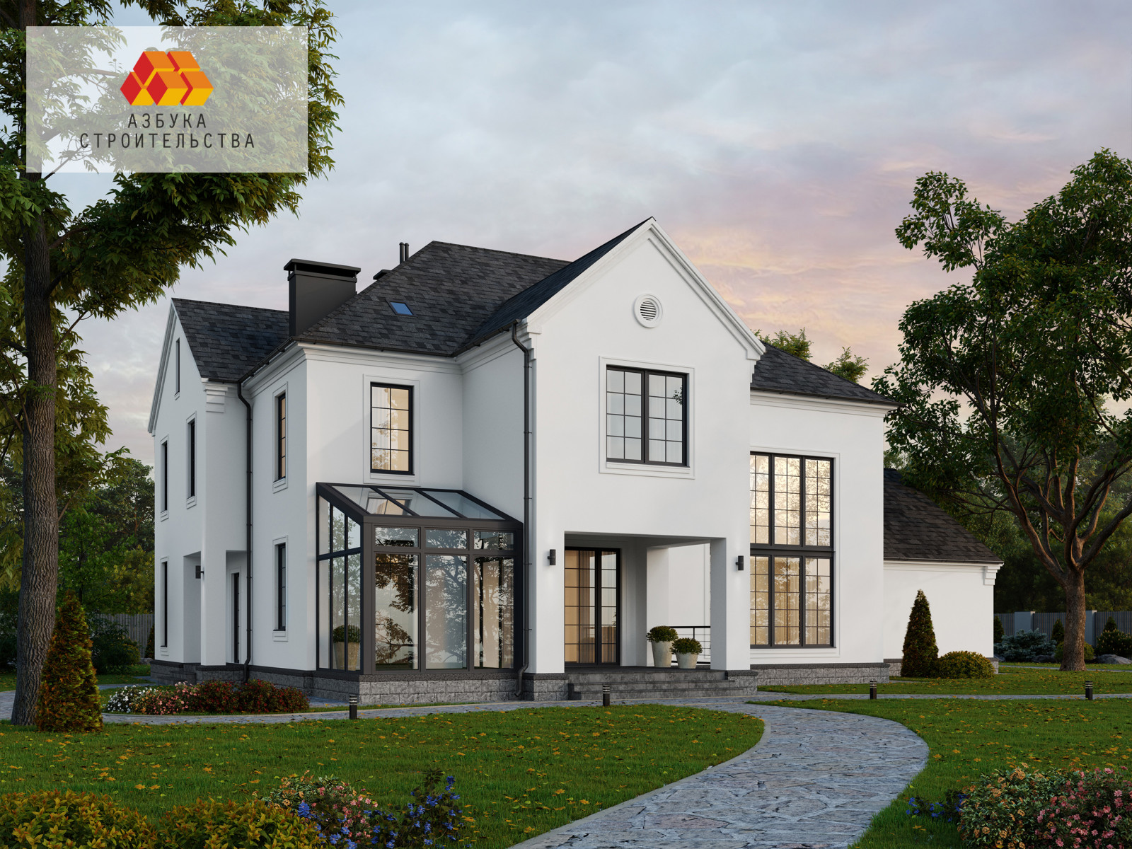 Проект дома с гаражом