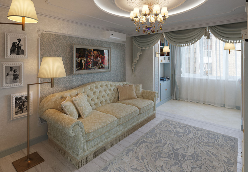 Интерьер двухкомнатной квартиры в ЖК Аэробус (70 кв. м)