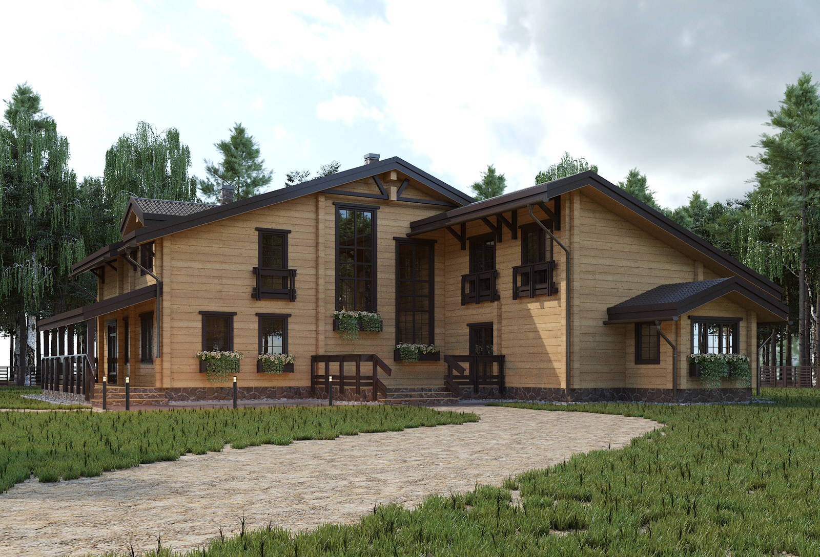 Обложка проекта: Дом из клееного бруса