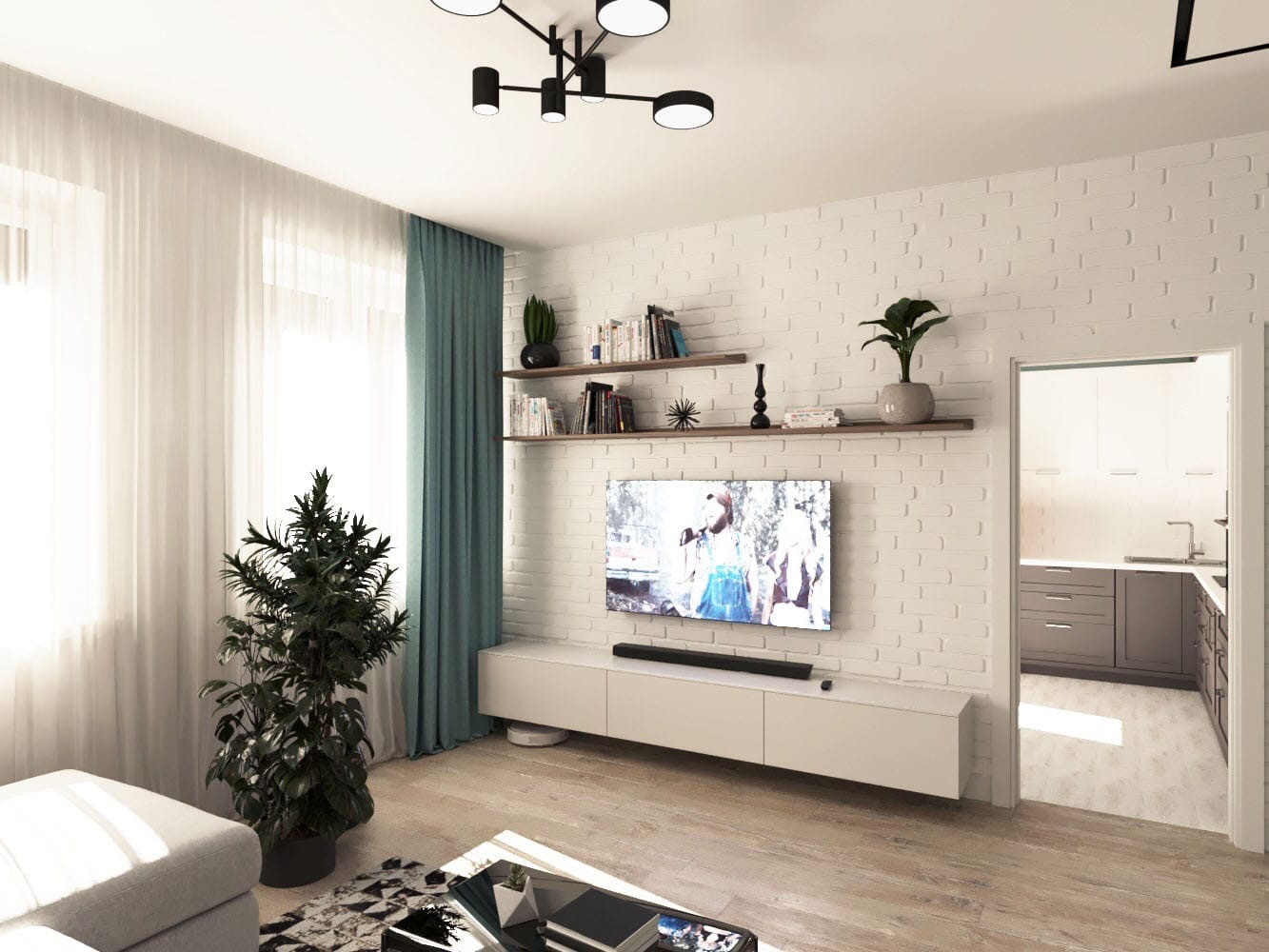 Дизайн-проект однокомнатной квартиры