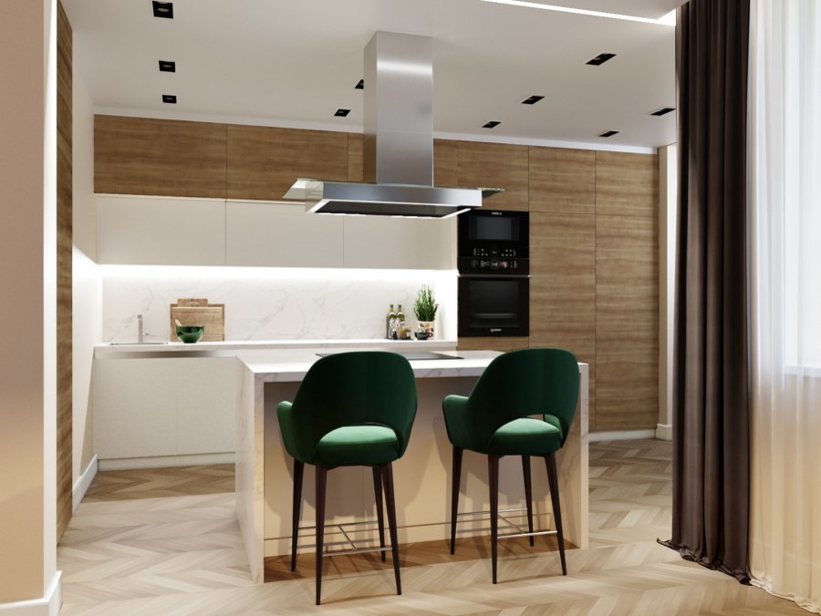 Кухня-гостиная в г. Санкт-Петербург