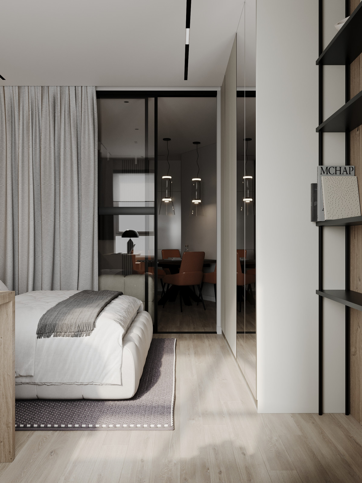 Стильный и функциональный интерьер квартиры в ЖК "Башни Токио"