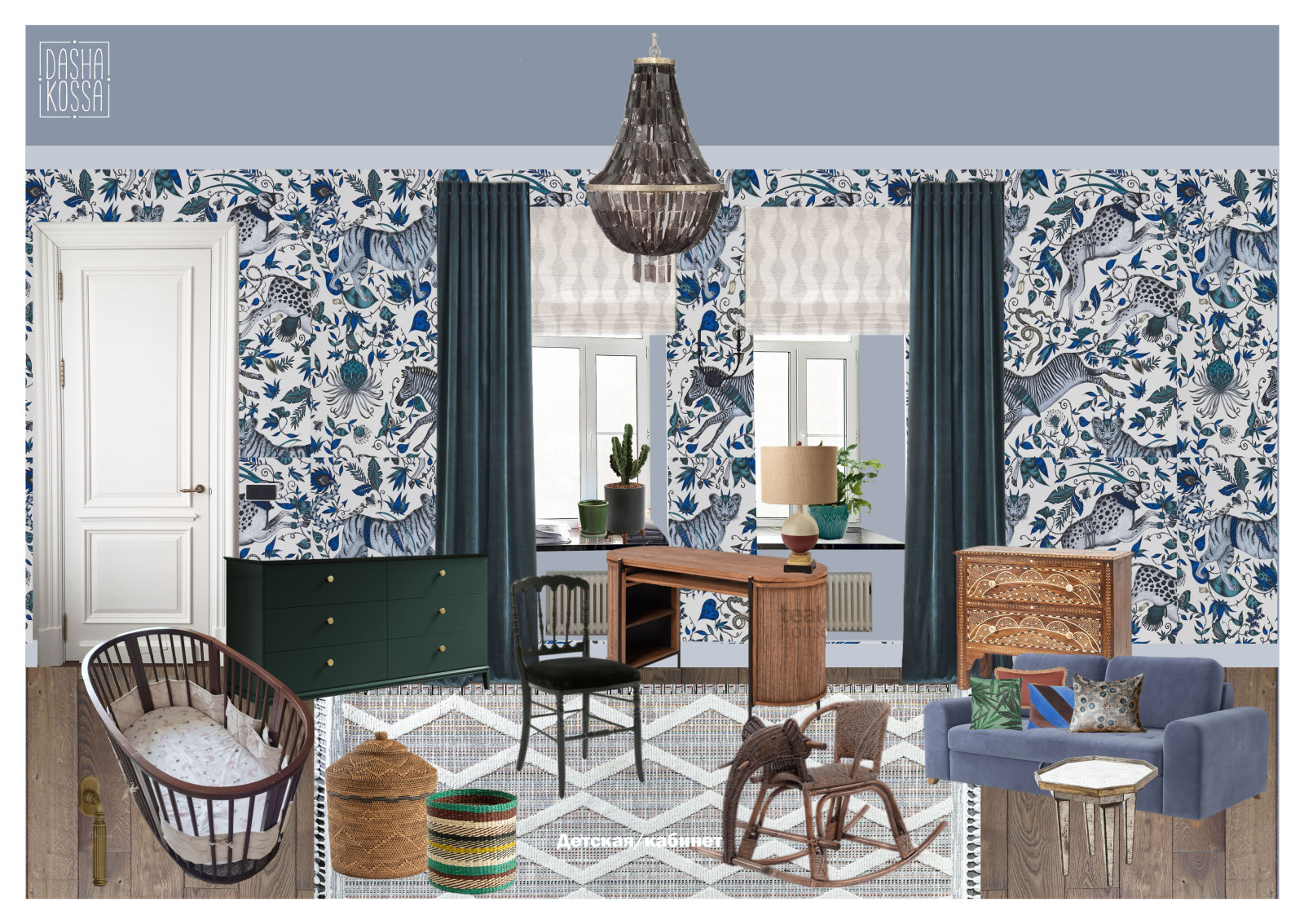 Обложка проекта: Декораторский проект квартиры в старом фонде недалеко от Третьяковской галереи