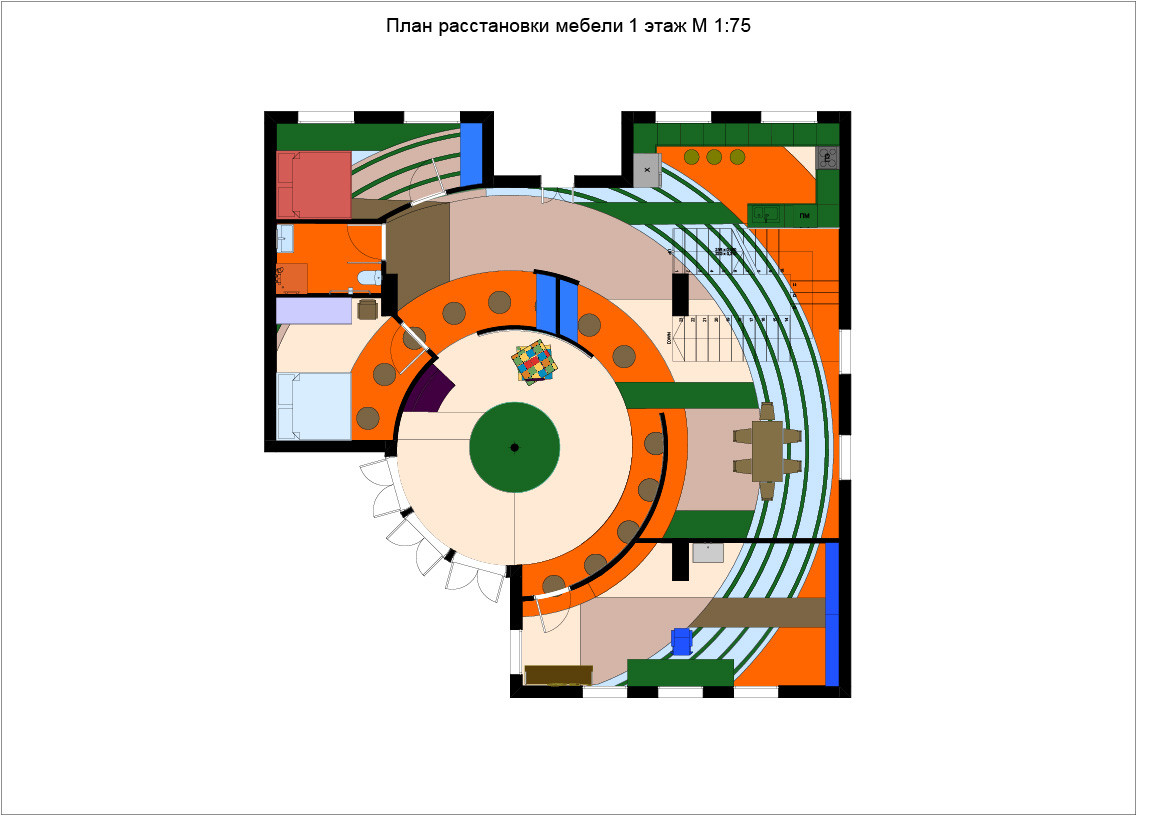 Дизайн-проект загородного дома "Головоломки" для художника
