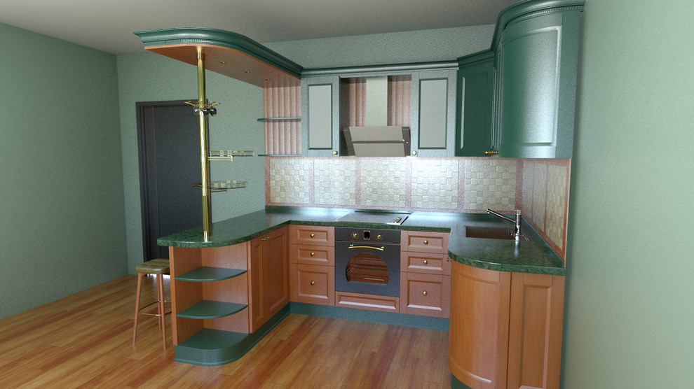 КУХНЯ "МАЛАХИТОВАЯ ШКАТУЛКА