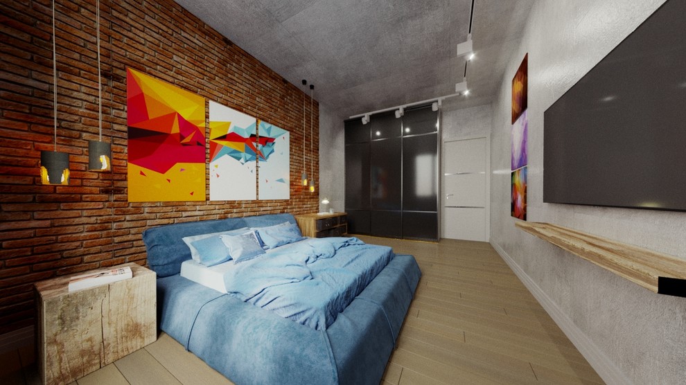 Спальня лофт