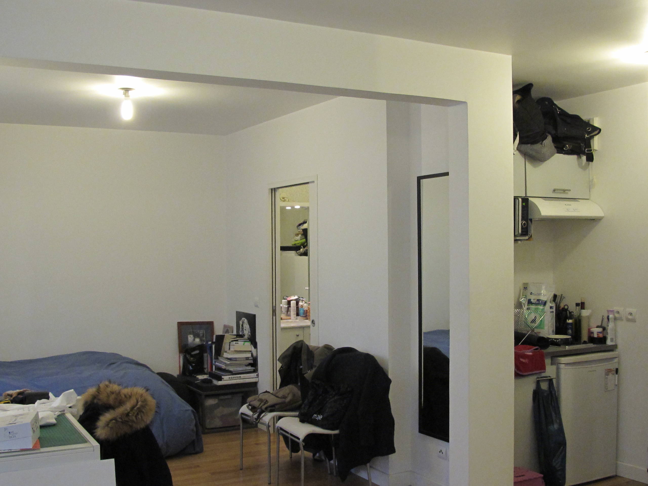 Houzz Франция: 3 проекта квартир-студий с выделенной спальней