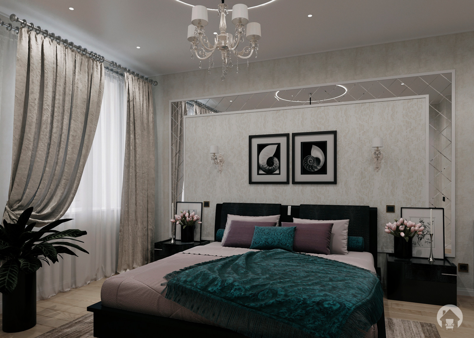 Дизайн-проект спальни "Современная классика"
