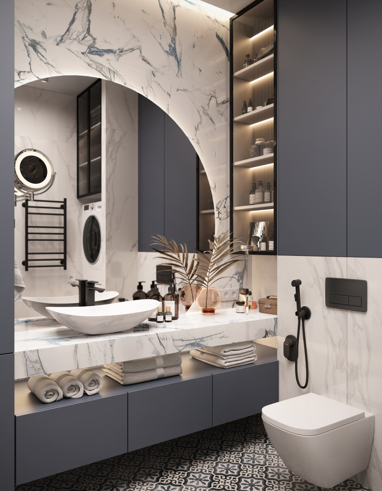 Обложка проекта: Квартира 71 м.кв. "Суханово Парк"