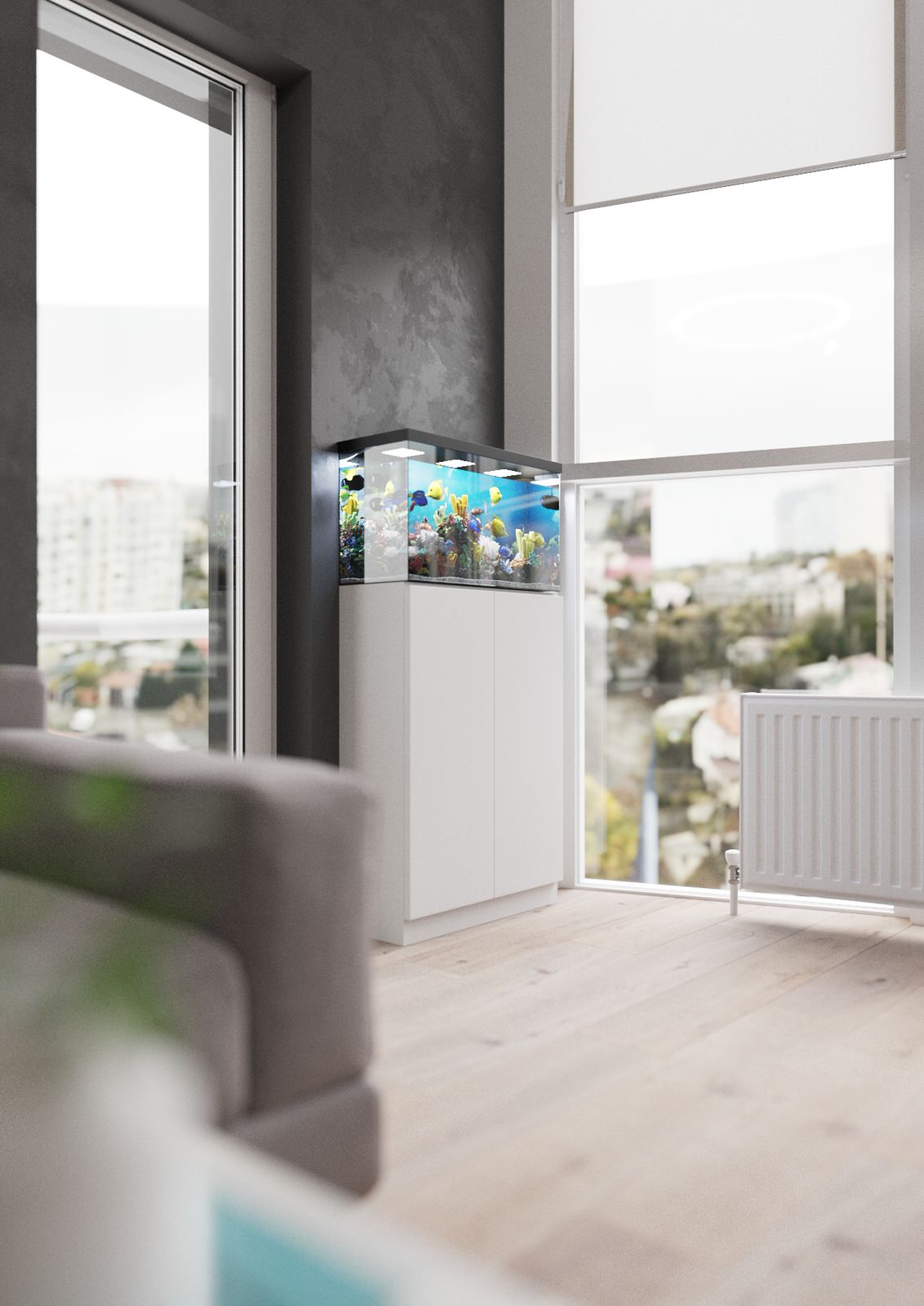 Interior design of an apartment