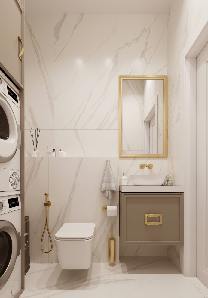 "Тёплое какао", квартира в ЖК "Дворянский", 98 м2