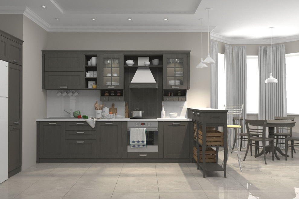 Дизайн проект кухонного гарнитура "Viva" неоклассика