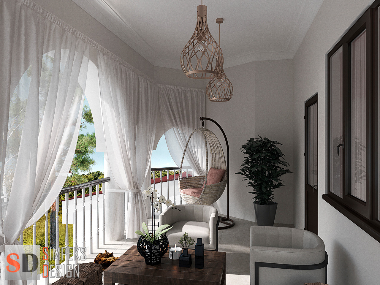 Балкон зона отдыха