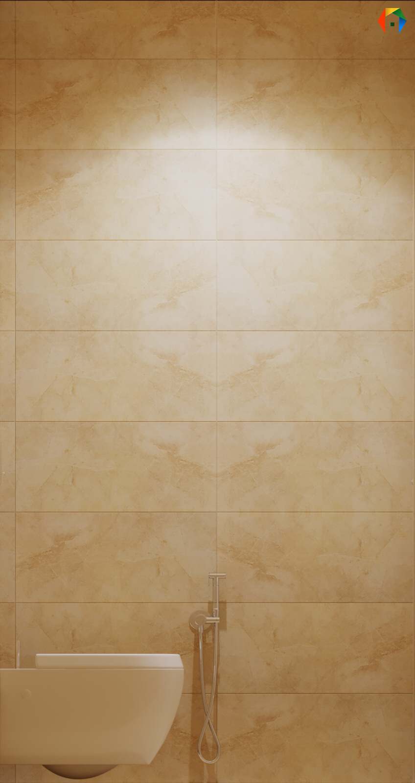 Дизайн трешки в песочных тонах