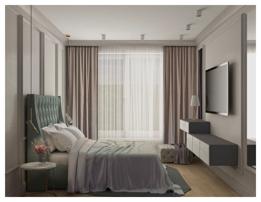 Обложка проекта: Спальня в ЖК Leningrad