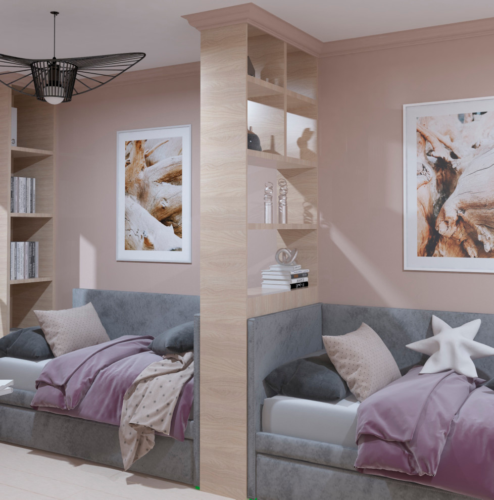 Проект квартиры для семьи с двумя девочками