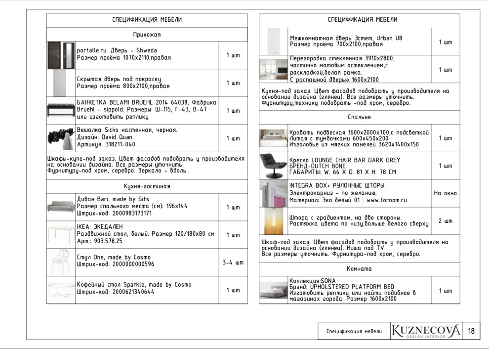 Дизайн проекта квартиры 60 кв.м.